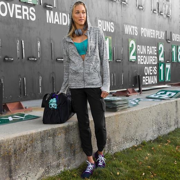 Athleta • Batwing and Robin Heathered Zip Up Hoodie Jacket - Picture 3 of 7